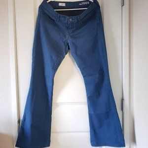 GAP 1969 Blue Curvy Stretch Flare Pants - Size 10